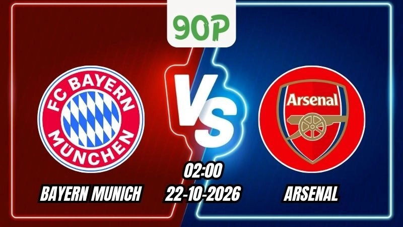 Nhận định Bayern Munich vs Arsenal 02h00 ngày 22/10/2026